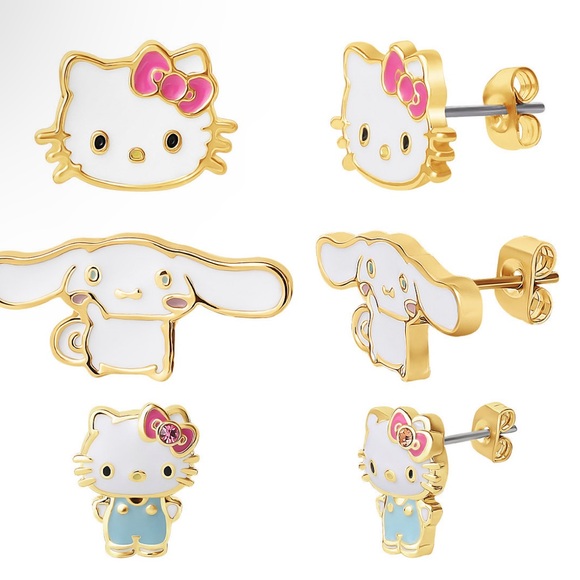Hello Kitty Sanrio Jewelry Advent Gift Set Earrings, Necklace, Bracelet & Charms - Picture 6 of 13
